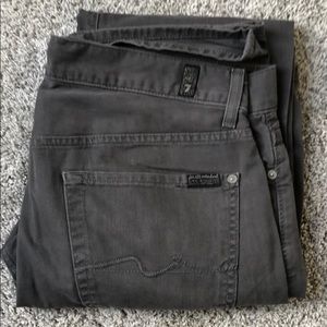 7 for all mankind gray jeans